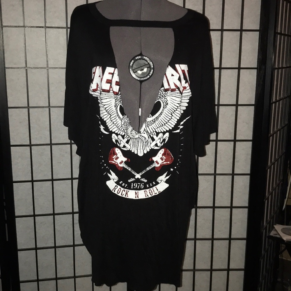 Rock N Roll Low V neck